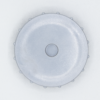 Gray plastic lid with a center hole.