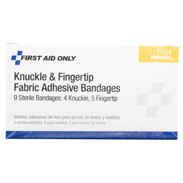 First aid knuckle & fingertip fabric bandages.