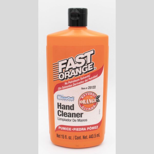 Fast Orange hand cleaner with pumice.