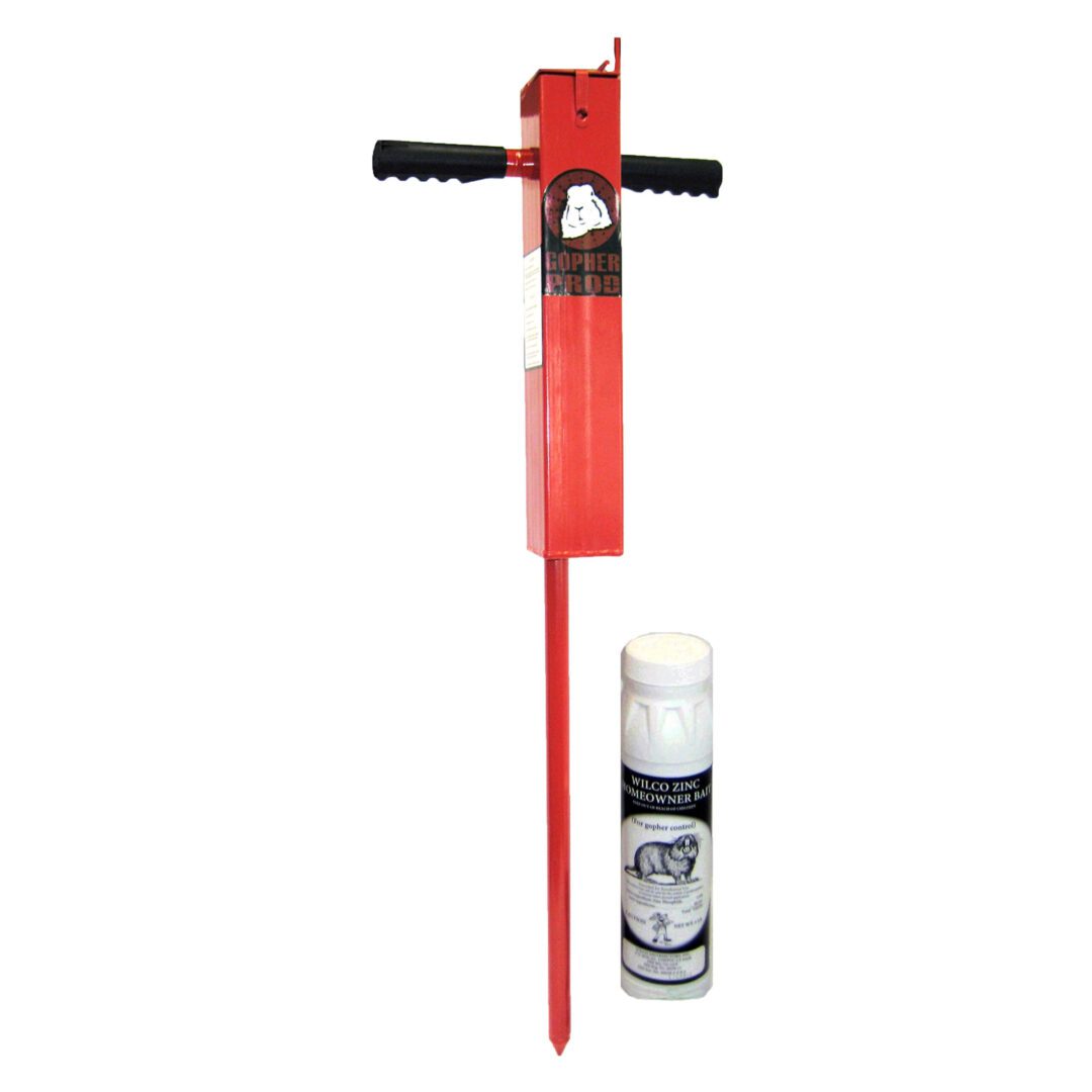 Gopher Pro red gopher trap and bait.