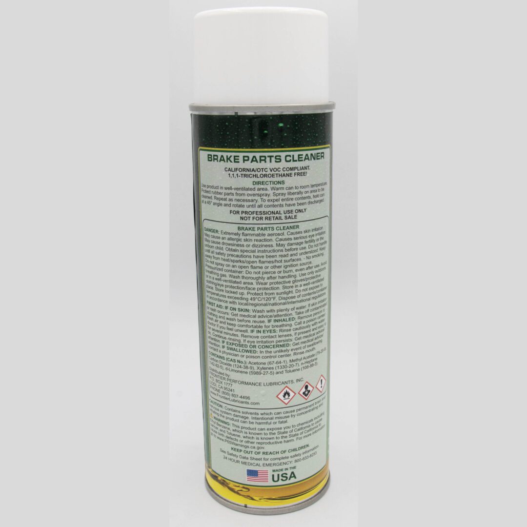 Brake parts cleaner can, USA made.