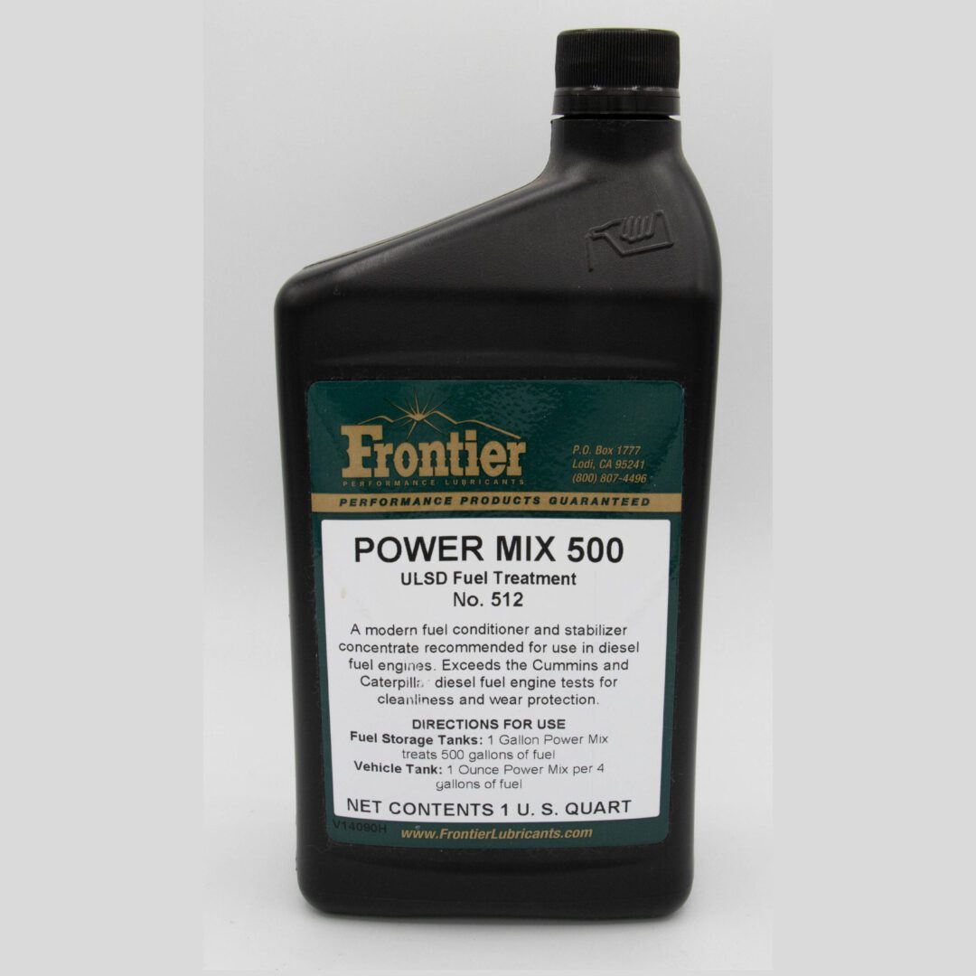 Frontier Power Mix 500 ULSD fuel treatment.