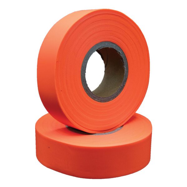 Two rolls of orange fabric tape.