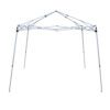 White metal pop-up tent frame.