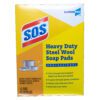 Sos heavy duty steel wool soap pads.