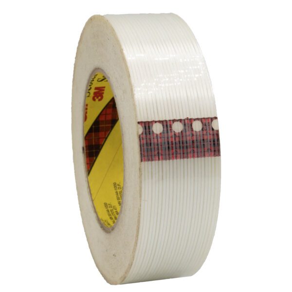 White fiberglass reinforced tape roll.