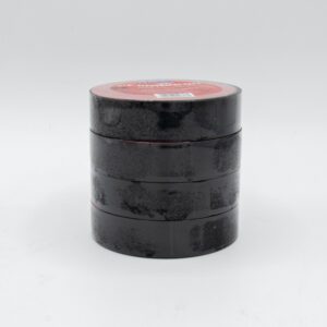 Rolls of black electrical tape.