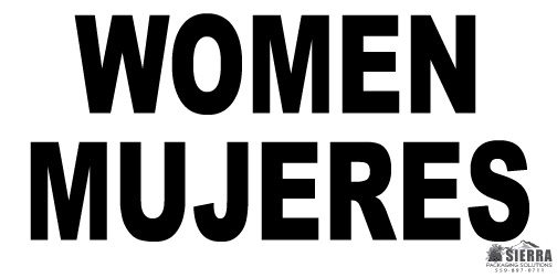 Women sign in English and Spanish.