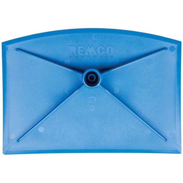 Blue plastic squeegee with Remco logo.