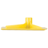 Yellow plastic floor squeegee blade.