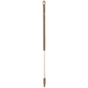 Brown and silver mop handle with grip.