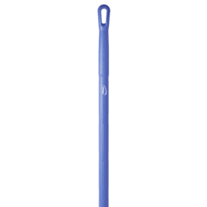 Blue plastic mop handle with Vilkan logo.