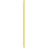 Yellow mop handle with a loop.