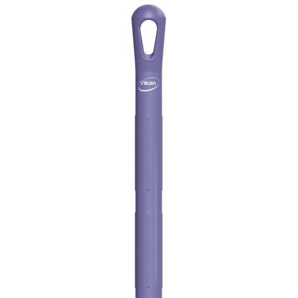 Purple Vikan cleaning handle with grip.