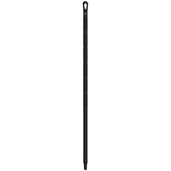 Black telescopic mop handle with loop.