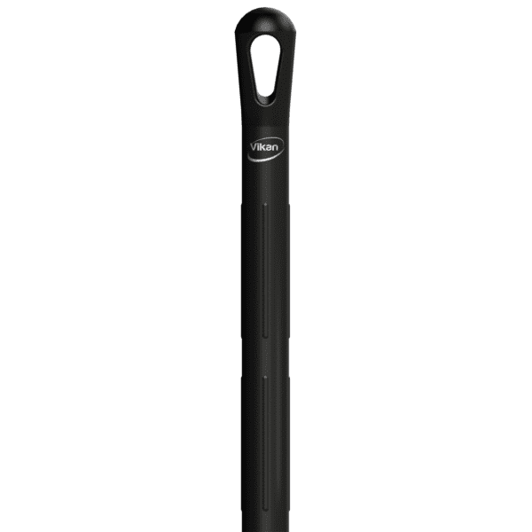 Black Vikan handle with a hole.