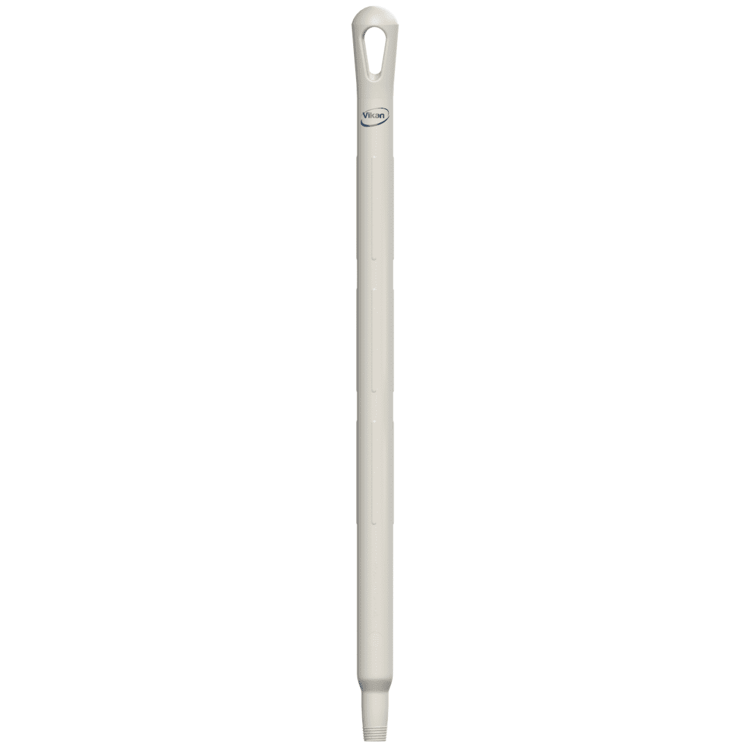 29665-2 White plastic mop handle with Vikan logo.