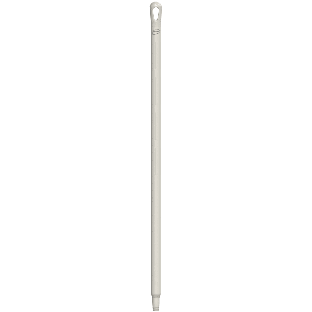 29685-2 White plastic mop handle with grip.