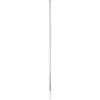 Silver mop handle with white ends.