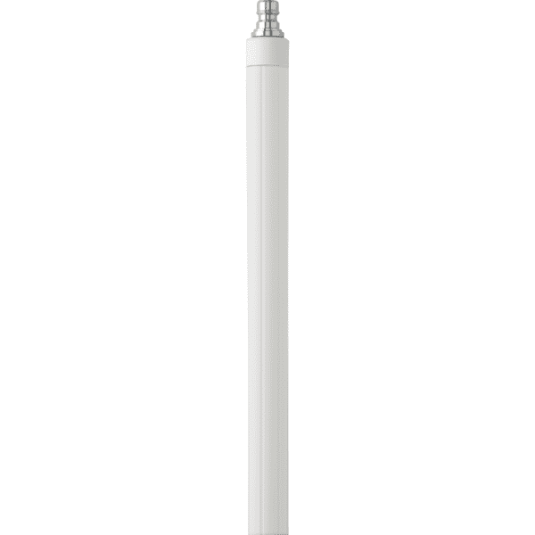 White cylindrical antenna with silver tip.