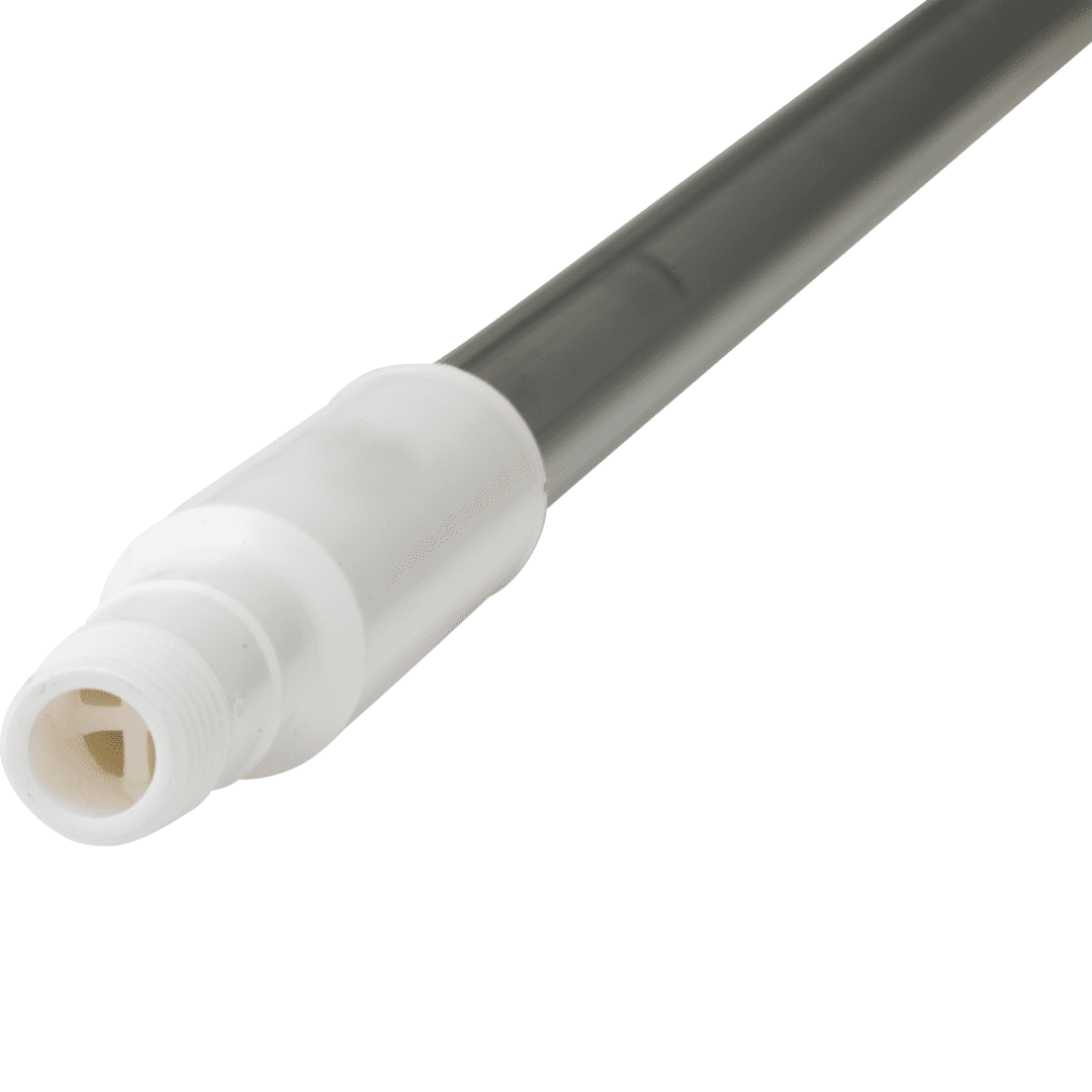 2991Q5 Close up of a grey and white pole.