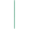 Green mop handle with loop top.