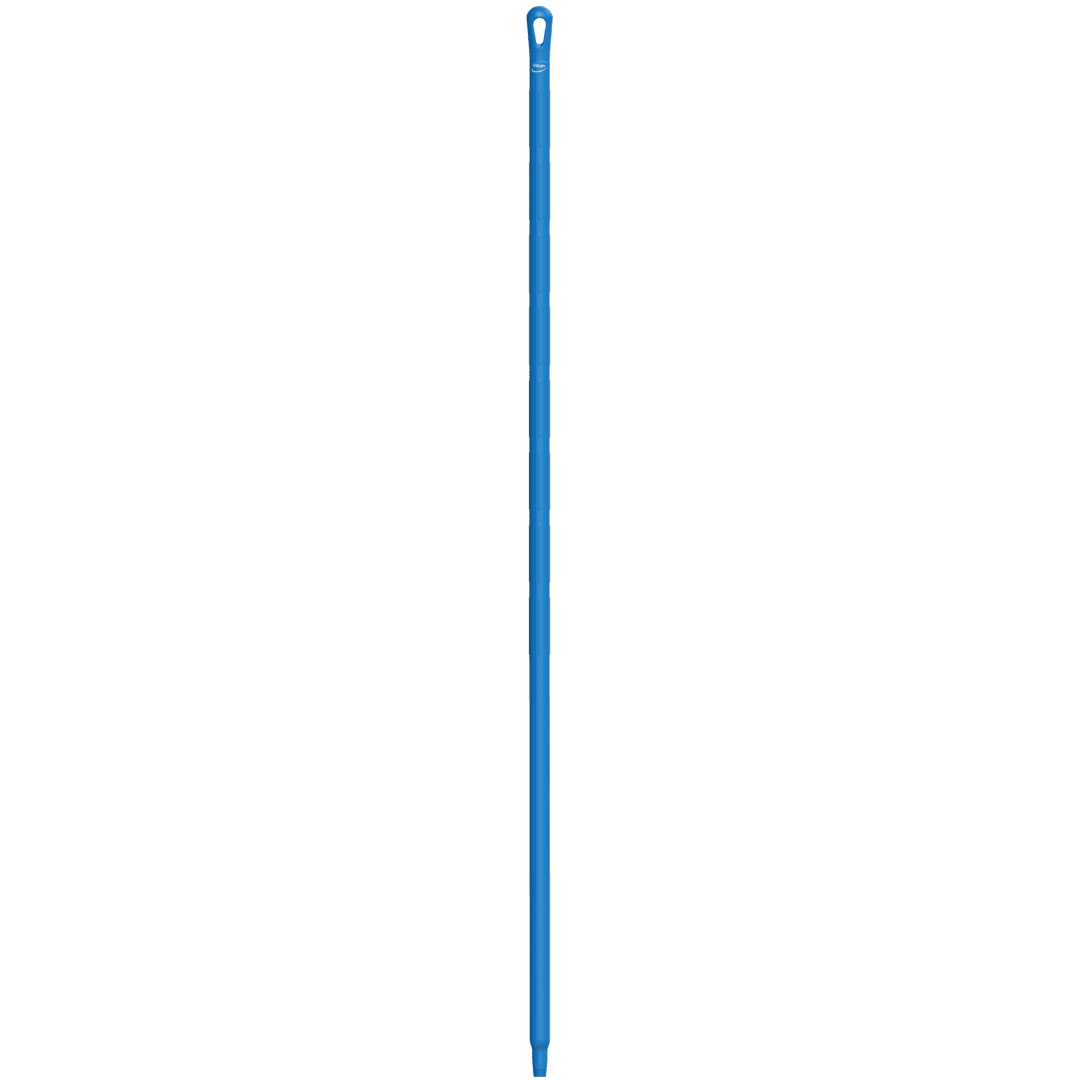 29643-2 Blue plastic mop handle with loop.