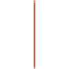 Orange mop handle with a loop.