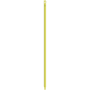 Yellow mop handle with a loop.