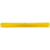 Yellow bristle brush for cleaning.