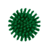 Green round cleaning brush bristles.