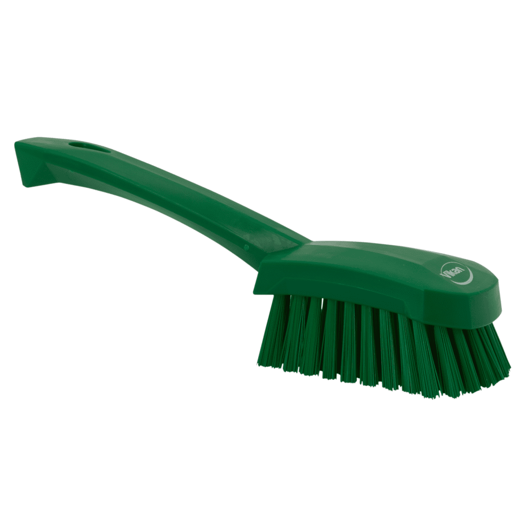41922-1 Green cleaning brush with stiff bristles.
