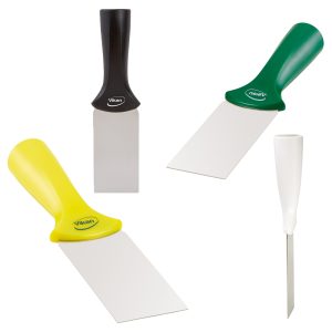 Stainless Steel Scraper with Threaded Handle, 2"