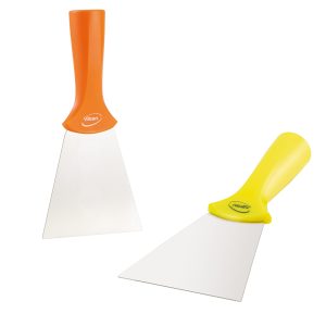 Stainless Steel Scraper with Threaded Handle, 3.9"