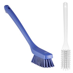 Narrow Cleaning Brush with Long Handle, 16.5", Stiff