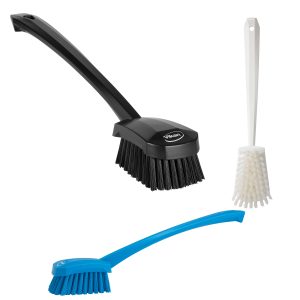 Washing Brush with long handle, 16.3", Stiff